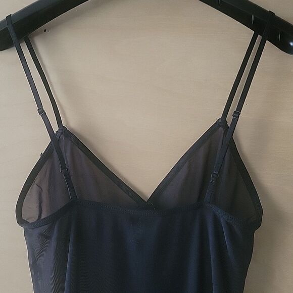 NEW VTG American Apparel Lingerie Mesh BodySuit Sexy Mesh Sheer Black Sleaze M L - Picture 9 of 13
